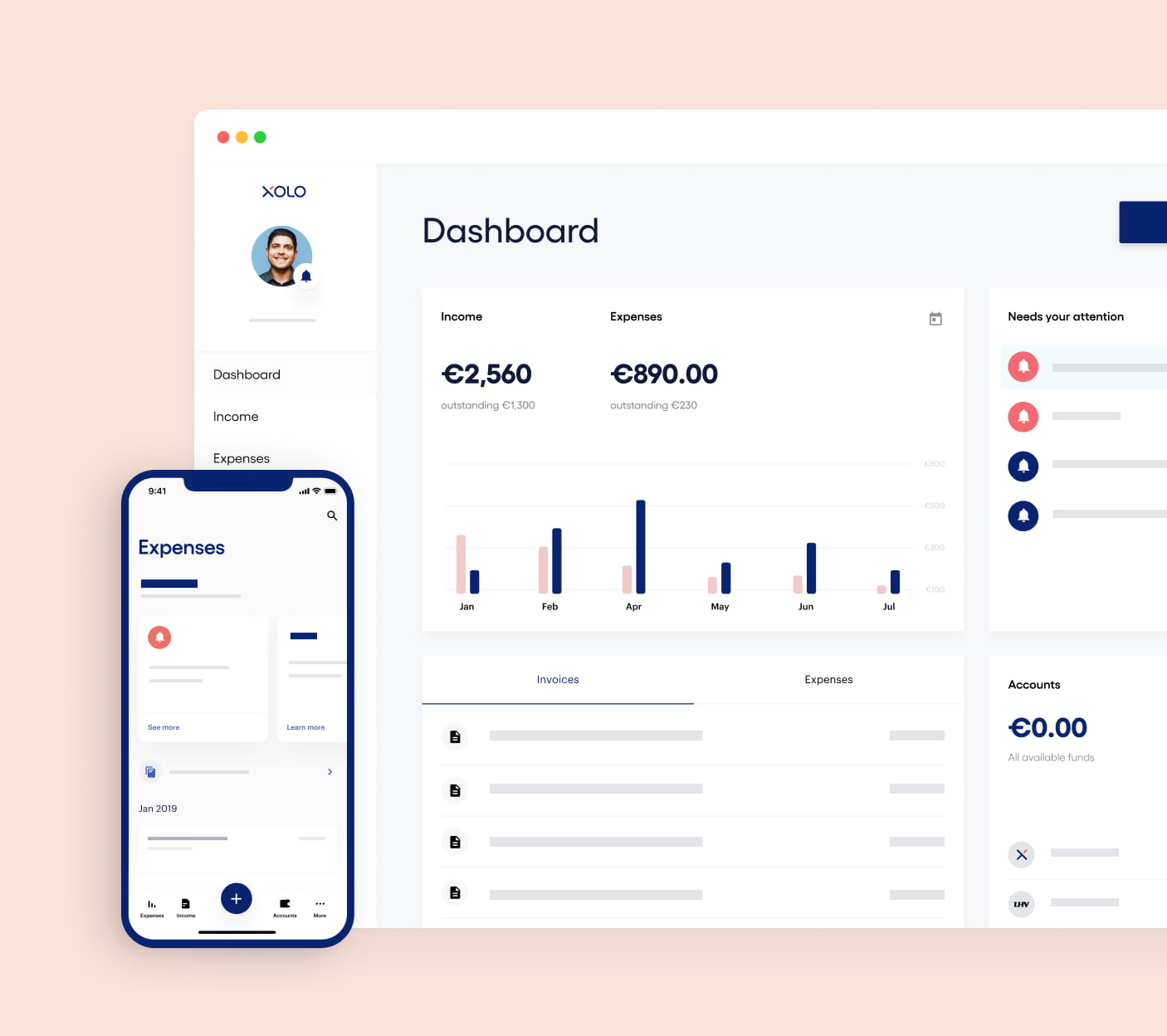 Image of Xolo dashboard