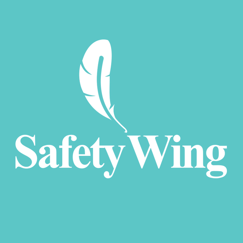 Logo of SafetyWing Insurance for nomads